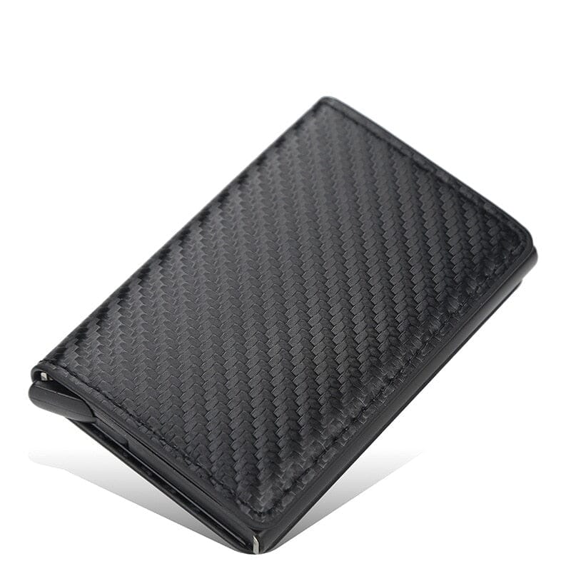 Porte-Cartes RFID Homme - Style Carbone