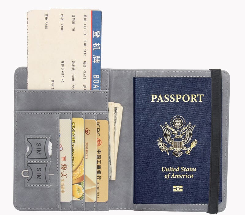 Portefeuille de Voyage Carte du Monde - Protection Anti-RFID