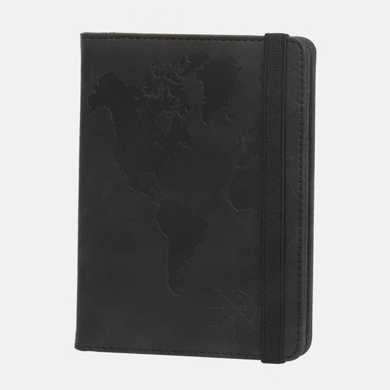 Portefeuille de Voyage Carte du Monde - Protection Anti-RFID