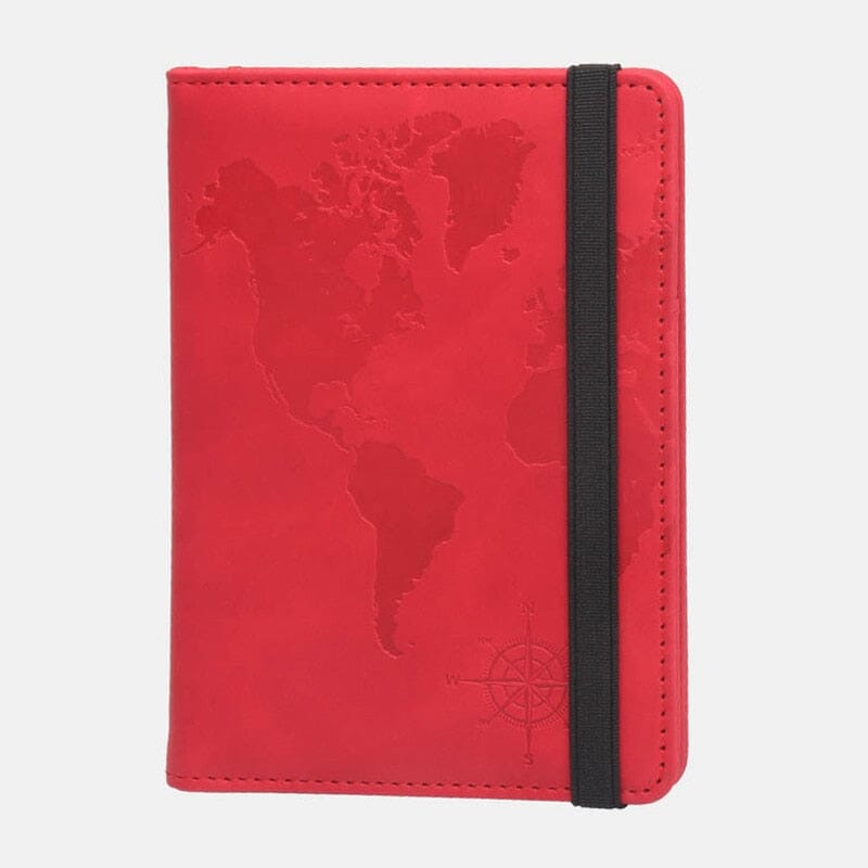 Portefeuille de Voyage Carte du Monde - Protection Anti-RFID