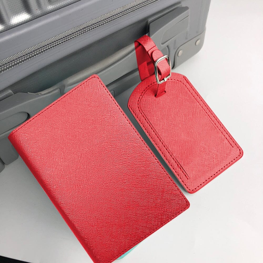 Portefeuille de Voyage & Étiquette Valise - Set de Voyage Personnalisé