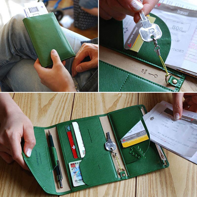 Portefeuille de Voyage pour Femme - Grande Pochette (anti-RFID)