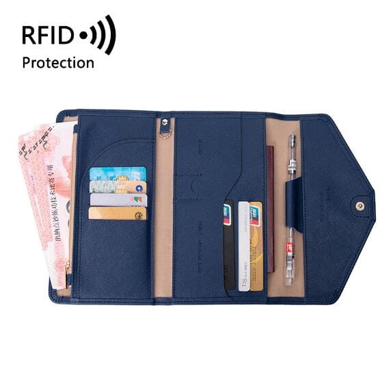 Portefeuille de Voyage pour Femme - Grande Pochette (anti-RFID)