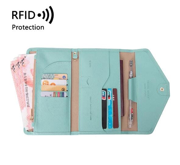 Portefeuille de Voyage pour Femme - Grande Pochette (anti-RFID)