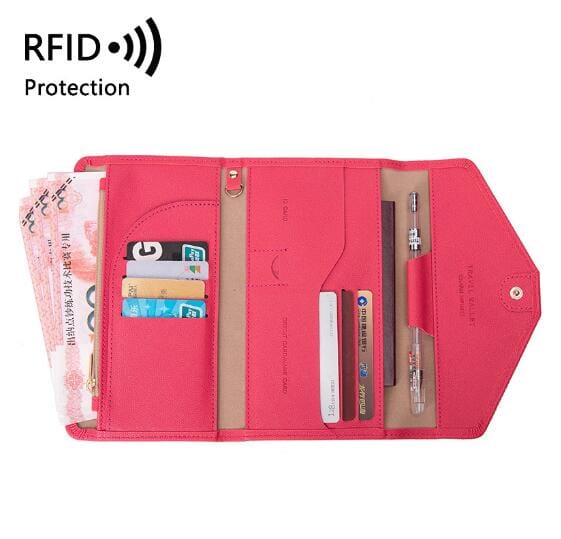 Portefeuille de Voyage pour Femme - Grande Pochette (anti-RFID)