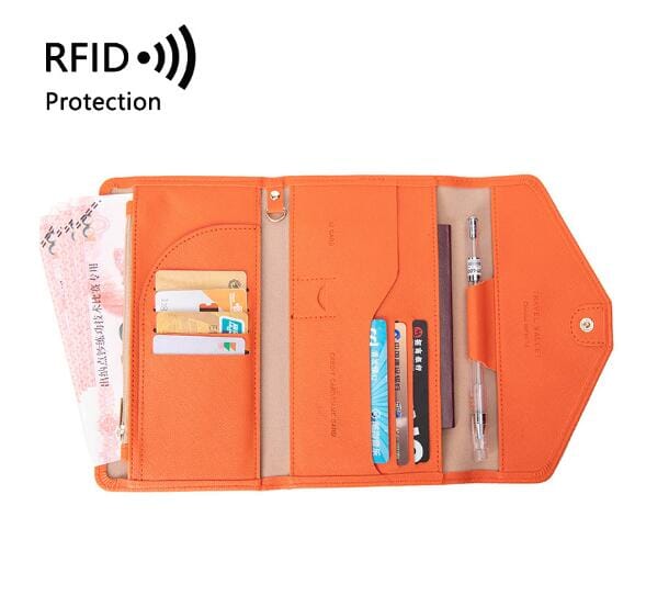 Portefeuille de Voyage pour Femme - Grande Pochette (anti-RFID)