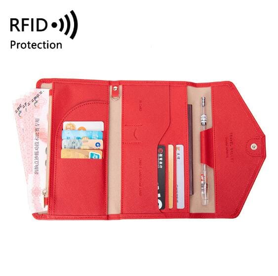 Portefeuille de Voyage pour Femme - Grande Pochette (anti-RFID)