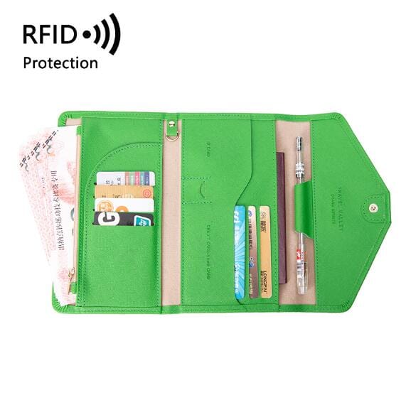 Portefeuille de Voyage pour Femme - Grande Pochette (anti-RFID)