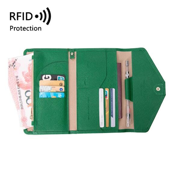 Portefeuille de Voyage pour Femme - Grande Pochette (anti-RFID)