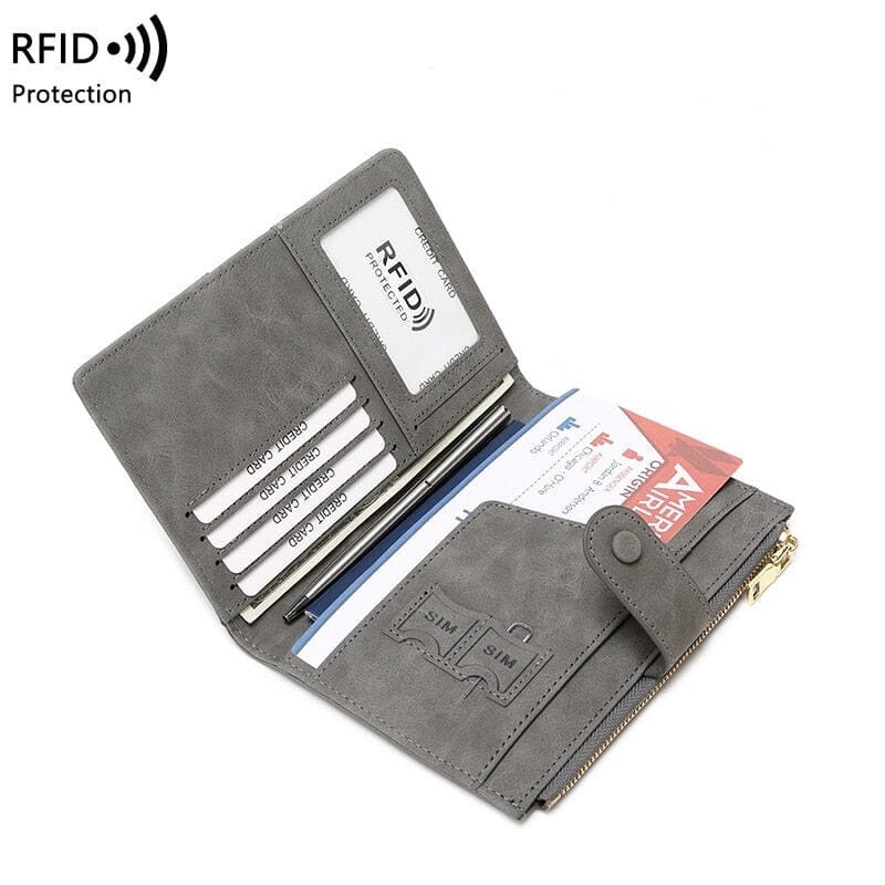Portefeuille de Voyage pour Femme - Pochette Passeport (Anti-RFID)