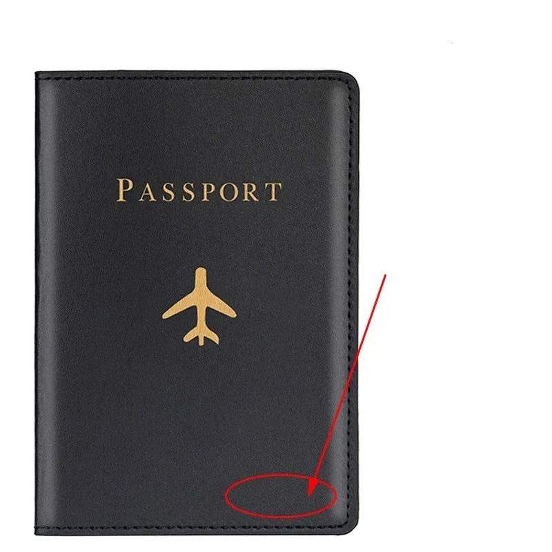 Protège-Passeport Personnalisé Avion Élégant