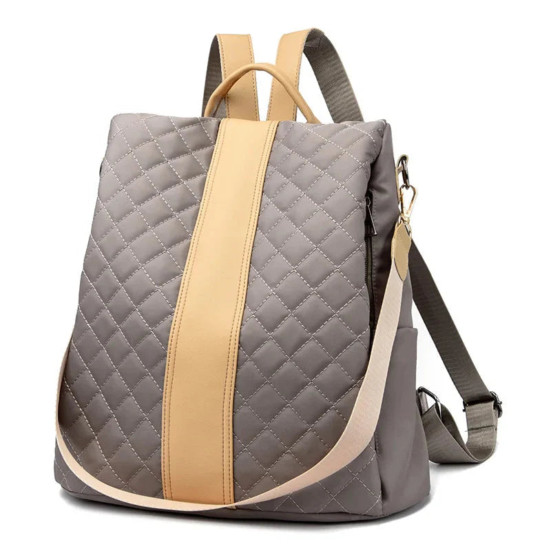 Sac à Dos Anti-Pickpocket Femme - Style Voyage Matelassé