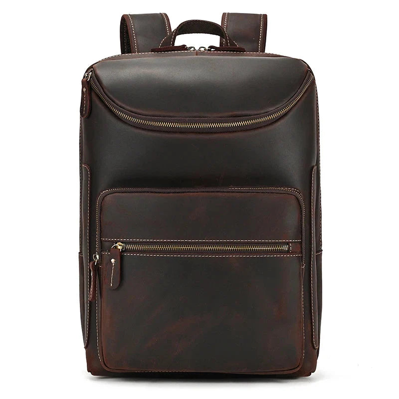Sac à Dos en Cuir pour Homme, Idéal pour Voyager