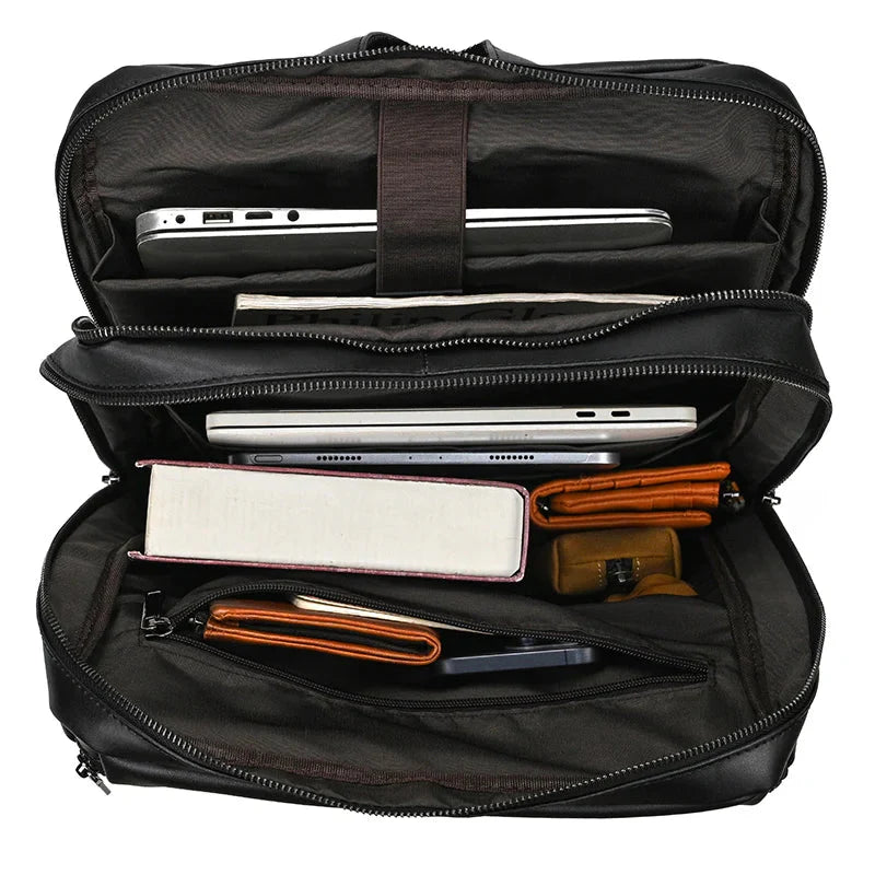 Sac à Dos en Cuir pour Homme, Idéal pour Voyager