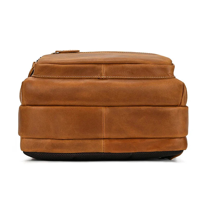 Sac à Dos en Cuir pour Homme, Idéal pour Voyager