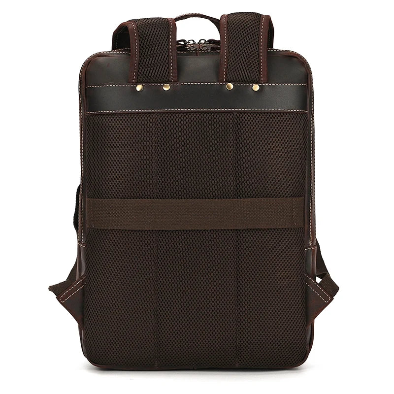 Sac à Dos en Cuir pour Homme, Idéal pour Voyager