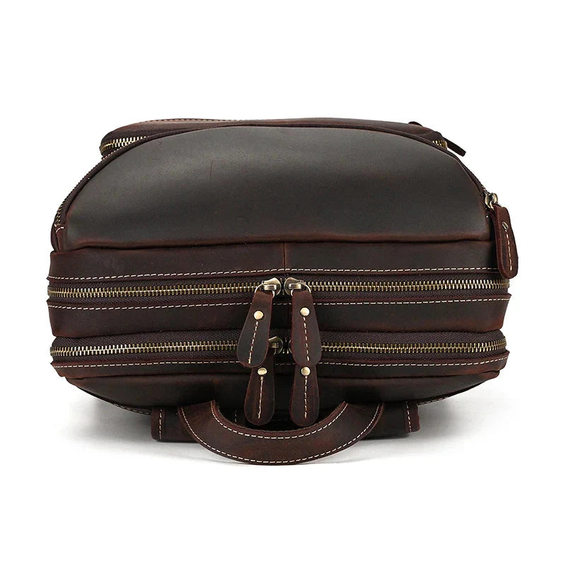 Sac à Dos en Cuir pour Homme, Idéal pour Voyager