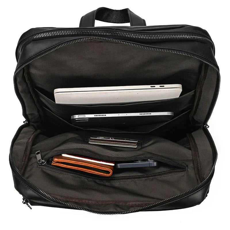 Sac à Dos en Cuir pour Homme, Idéal pour Voyager