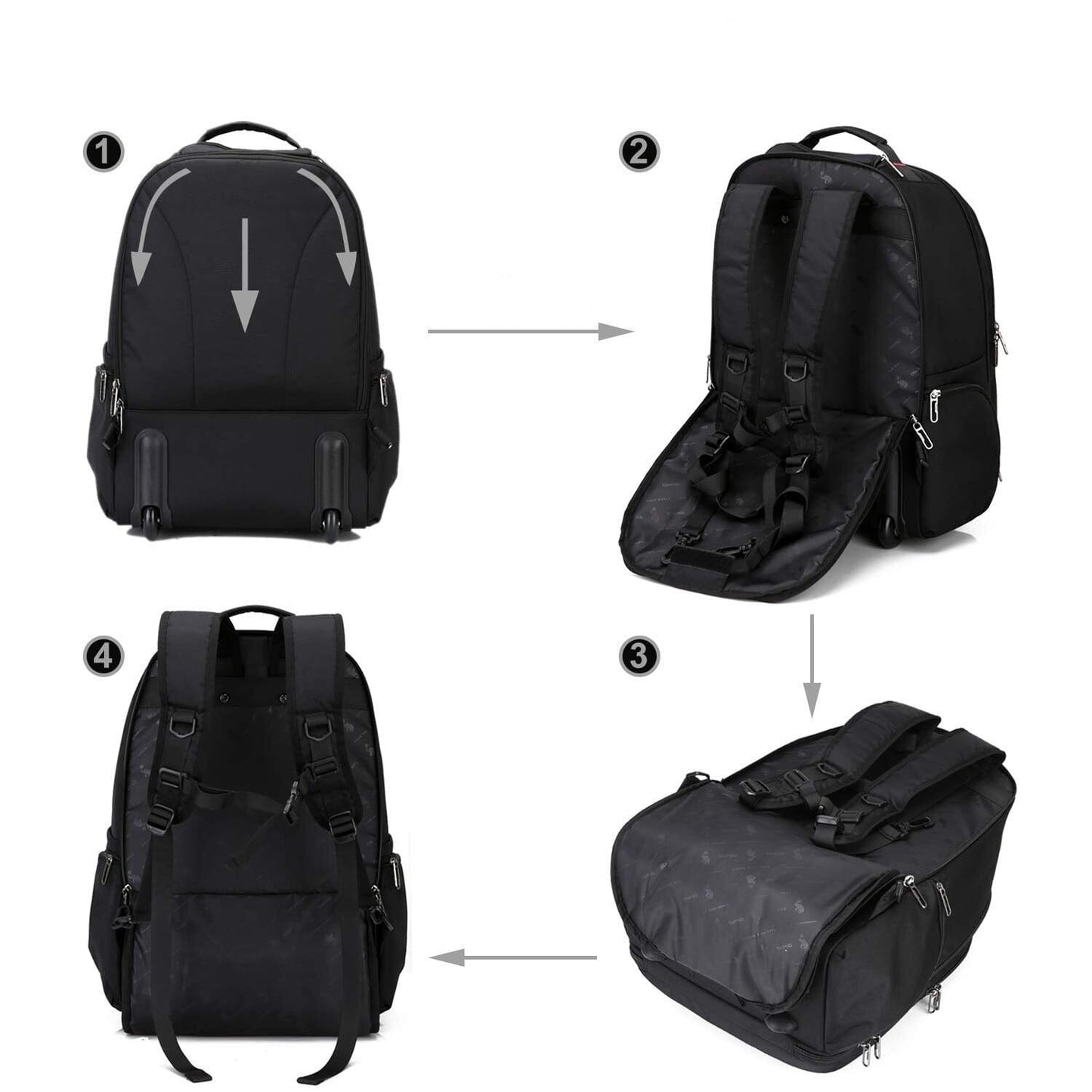 Valise Cabine Sac à Dos à Roulettes Business Homme