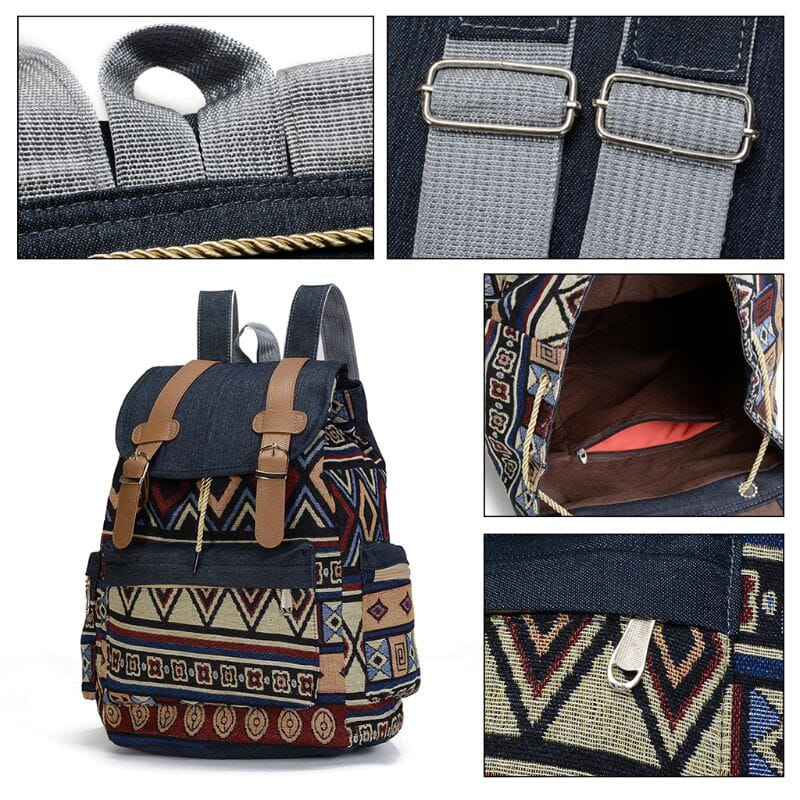 Sac à Dos de Voyage - Motif Aztèque - Édition Explorer