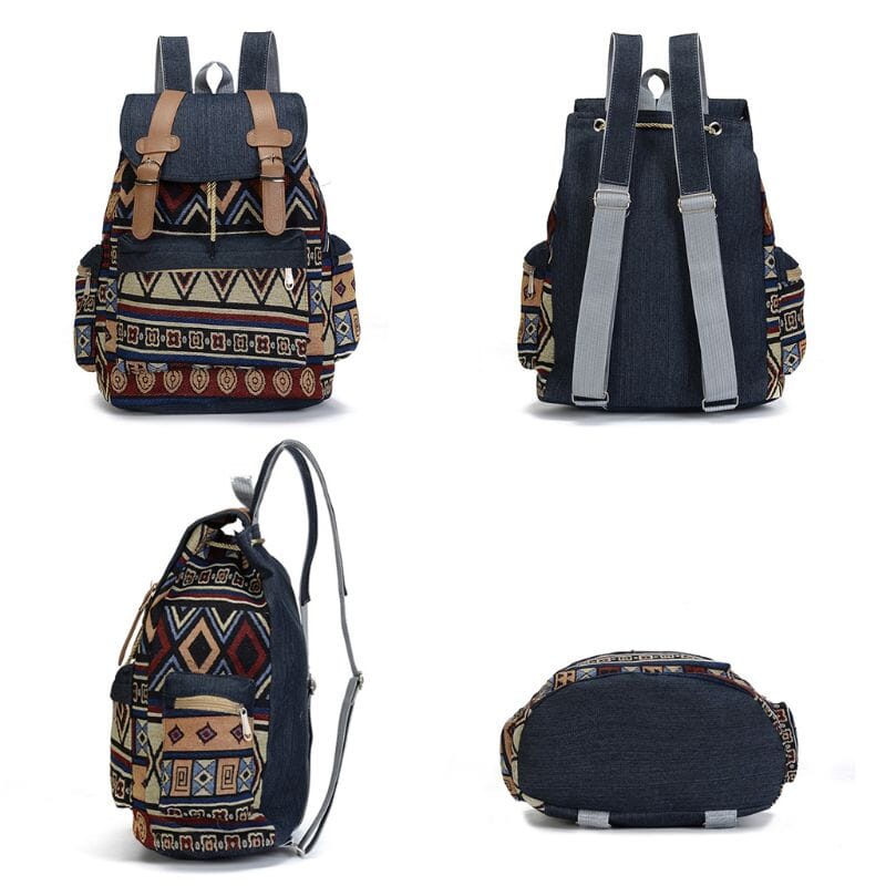 Sac à Dos de Voyage - Motif Aztèque - Édition Explorer
