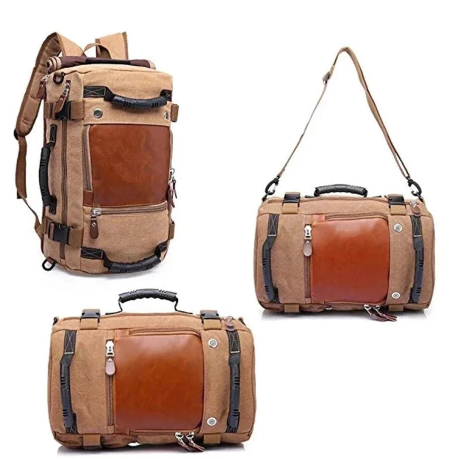 Sac à Dos de Voyage Vintage - Explorateur (Convertible)