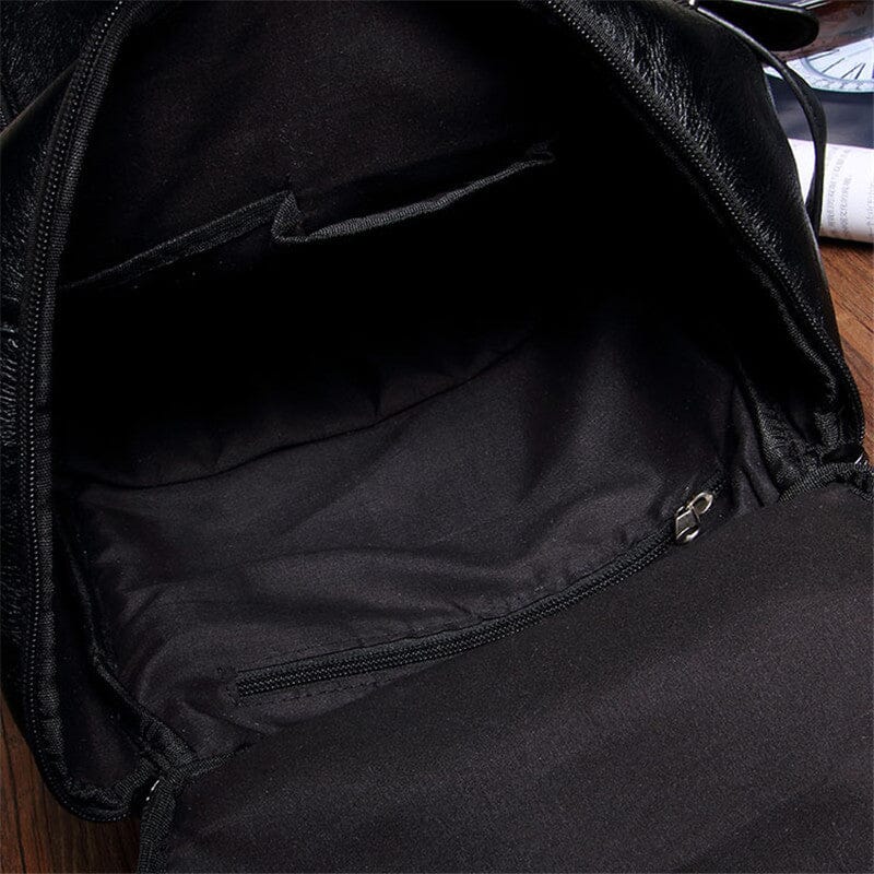 Sac à Dos de Voyage Vintage Noir - Road Trip Collection