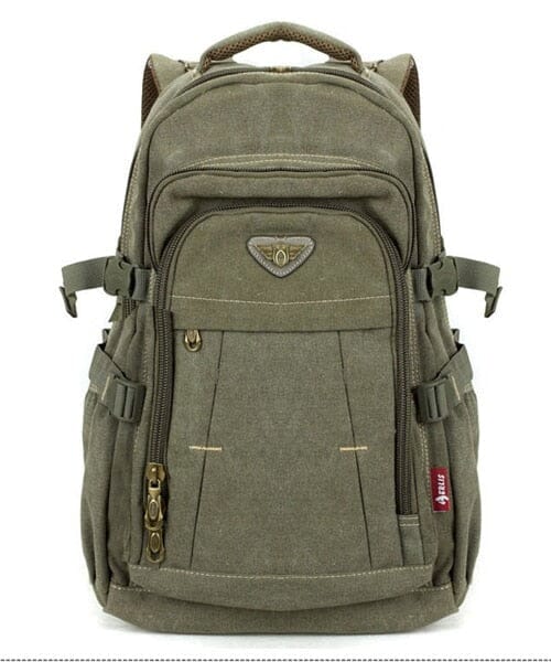 Sac à Dos de Voyage en Toile Militaire Vintage
