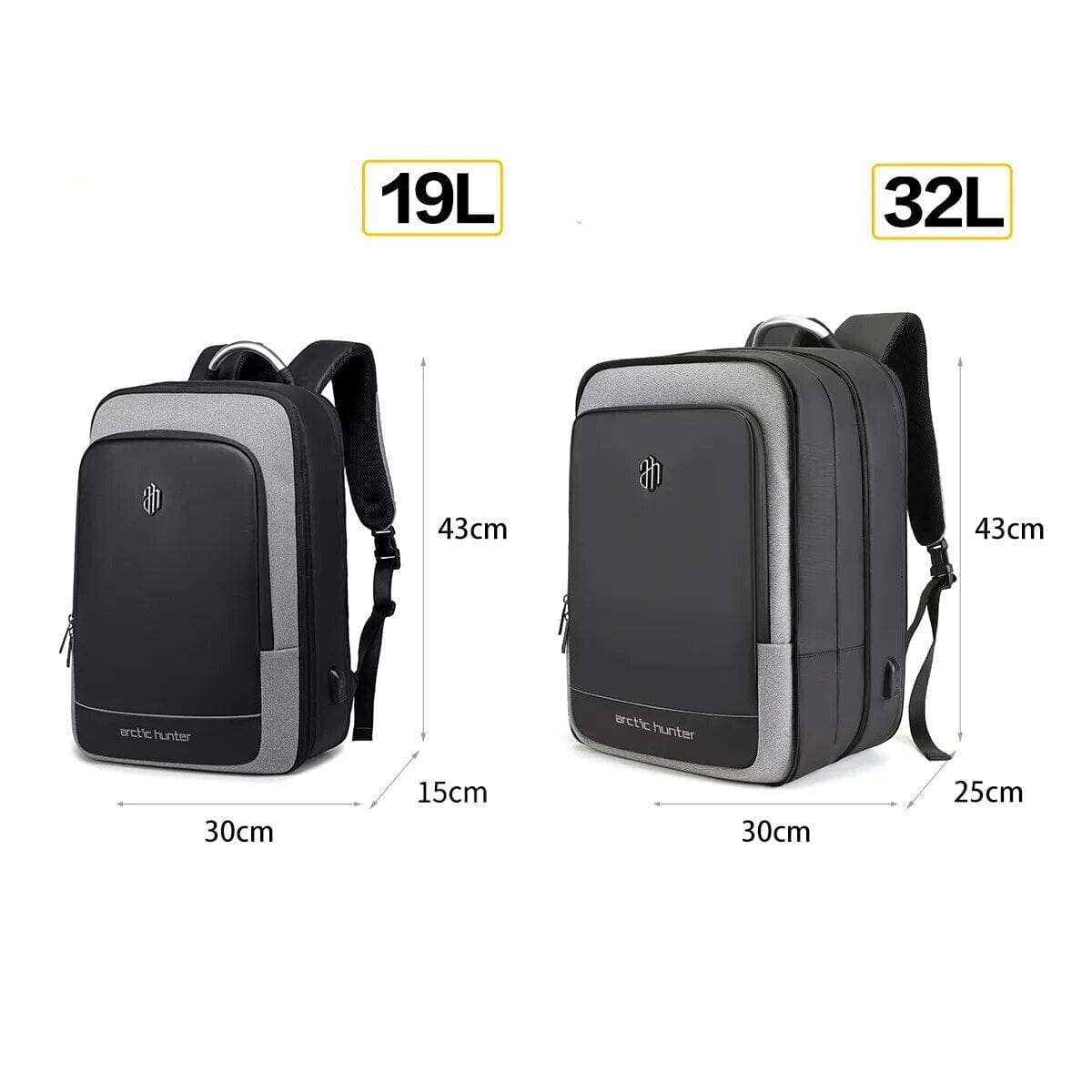 Sac à Dos Extensible Cabine Avion (USB) Voyage