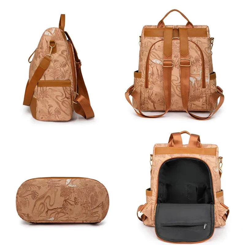 Sac à Dos Femme Tendance - Ouverture Zippée au Dos