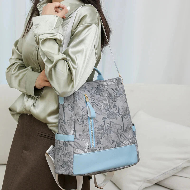 Sac à Dos Femme Tendance - Ouverture Zippée au Dos