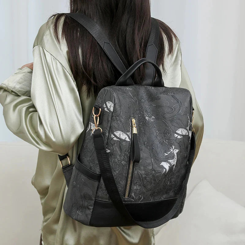 Sac à Dos Femme Tendance - Ouverture Zippée au Dos