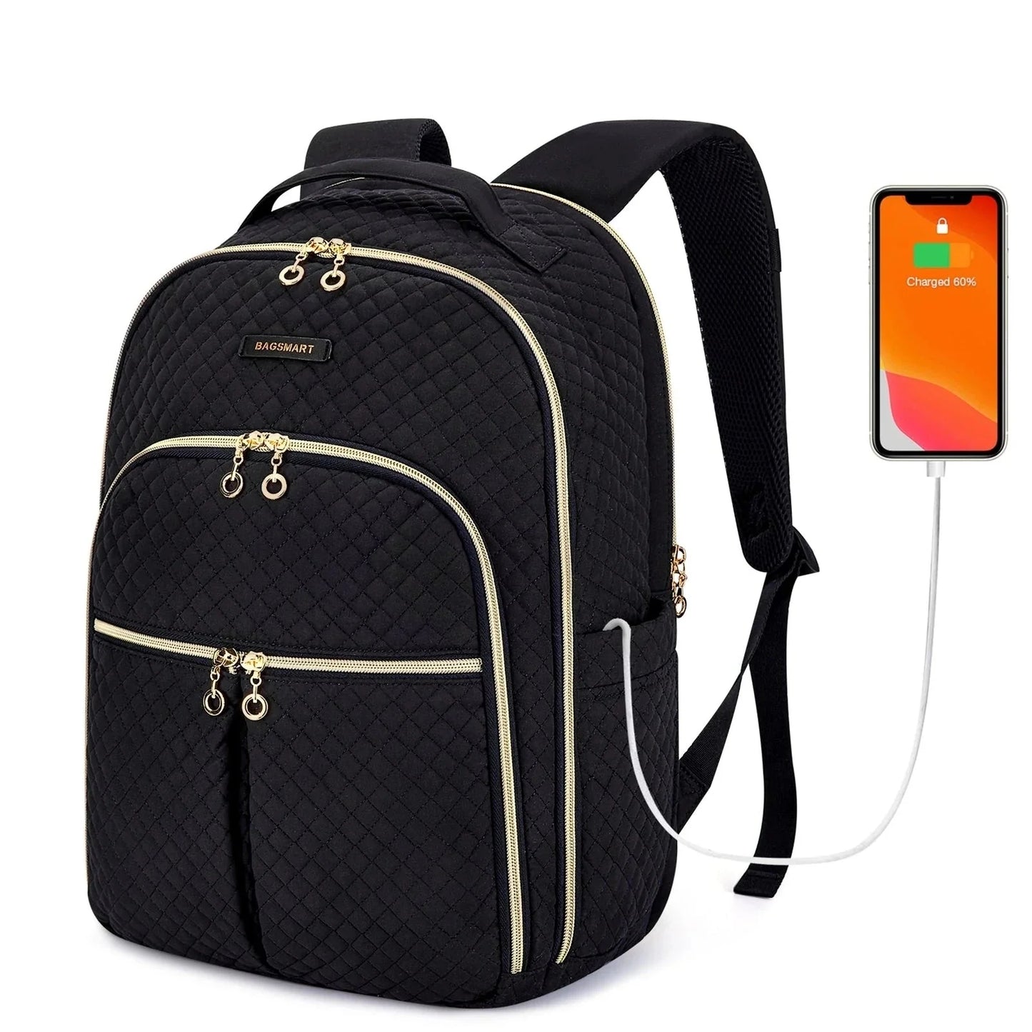 Sac à Dos Femme Voyage Travail Ordinateur 15.6 Pouces