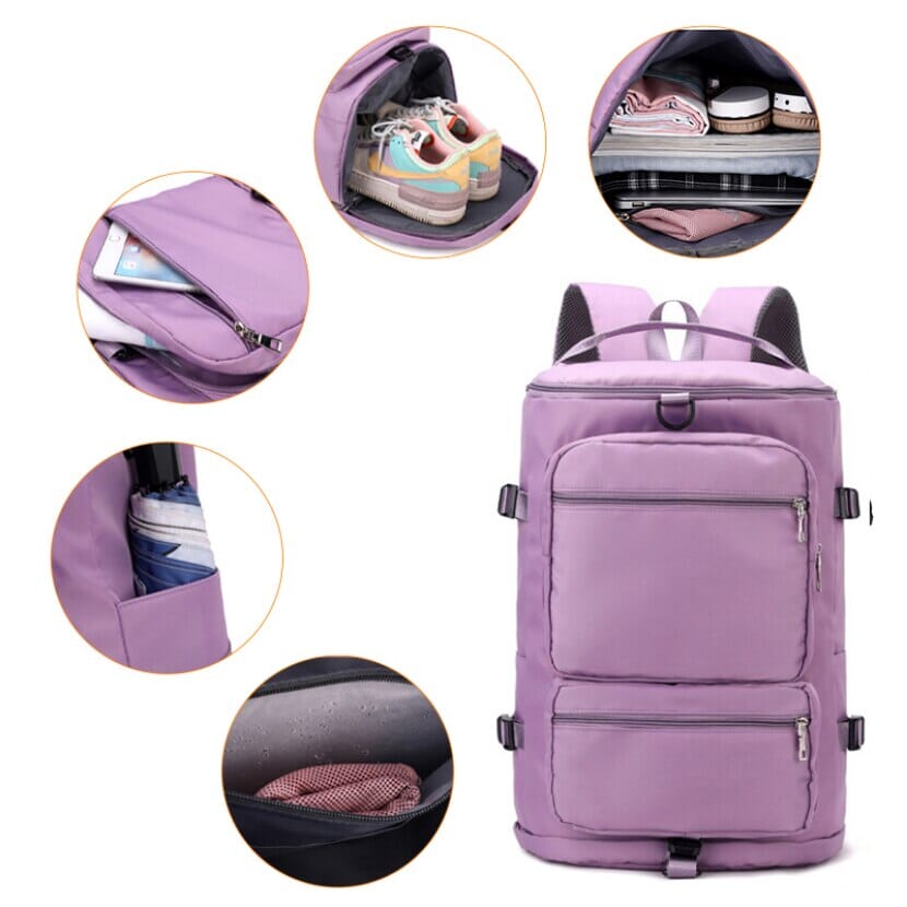 Sac à Dos Femme de Voyage pour Avion en Cabine - Style Sport Chic