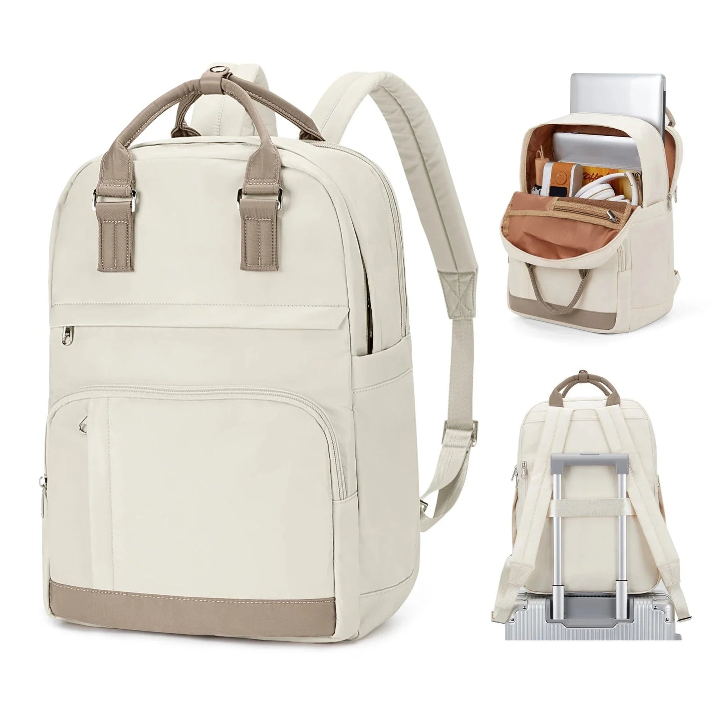 Sac à Dos Ordinateur Élégant Femme pour Voyager (15.6 Pouces)
