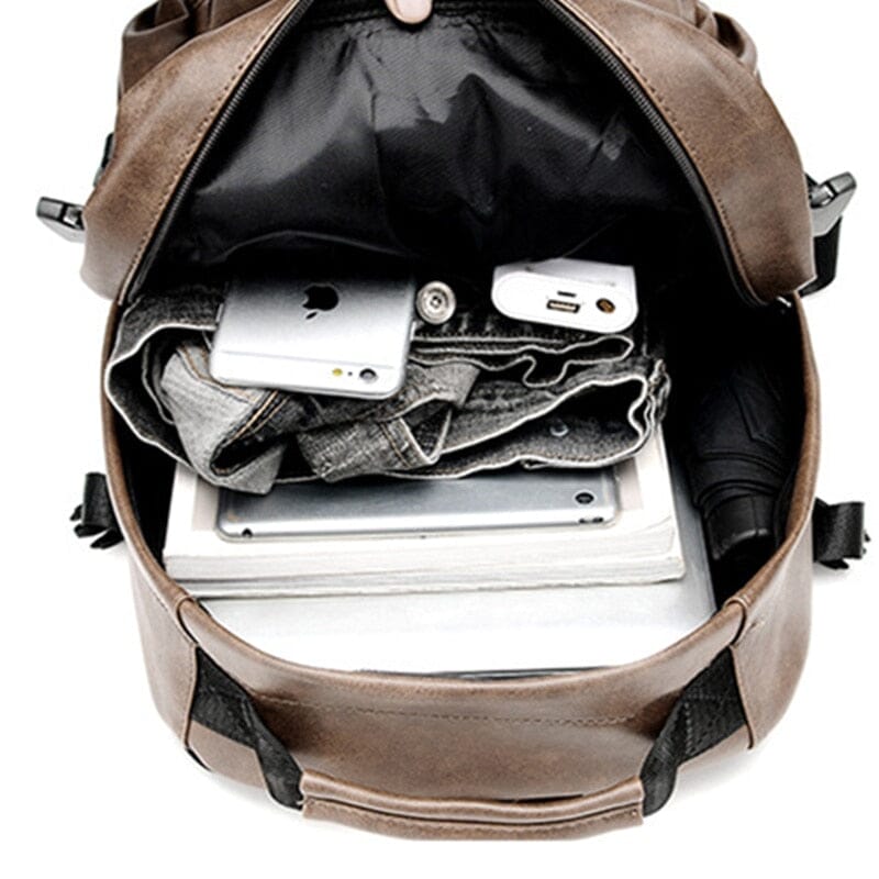 Sac à Dos Vintage Homme pour Voyage d'Affaires (USB)