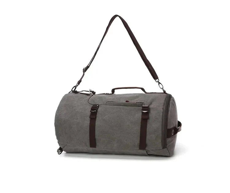 Sac à Dos Vintage Toile Canvas Convertible en Voyage