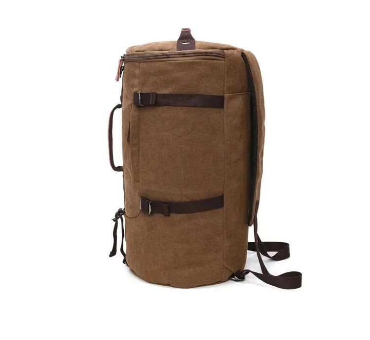 Sac à Dos Vintage Toile Canvas Convertible en Voyage
