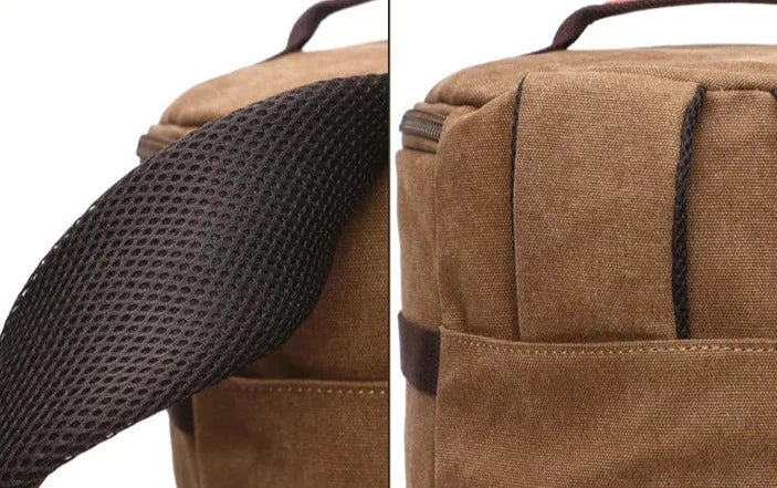 Sac à Dos Vintage Toile Canvas Convertible en Voyage