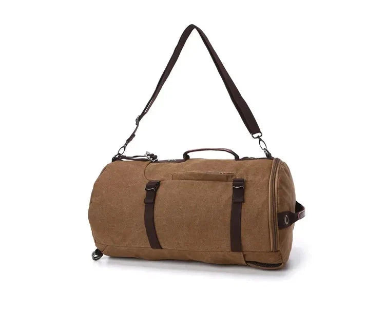 Sac à Dos Vintage Toile Canvas Convertible en Voyage