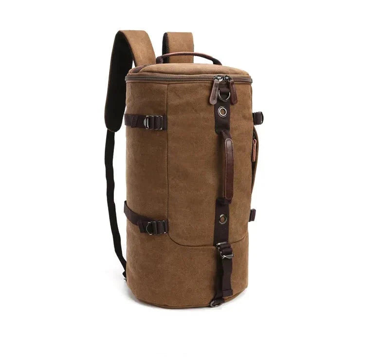 Sac à Dos Vintage Toile Canvas Convertible en Voyage