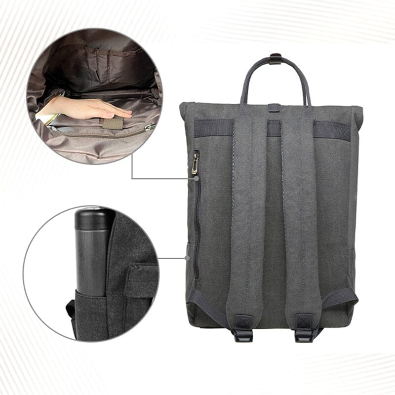 Sac à Dos Vintage Explorer - Roll-Top Backpack