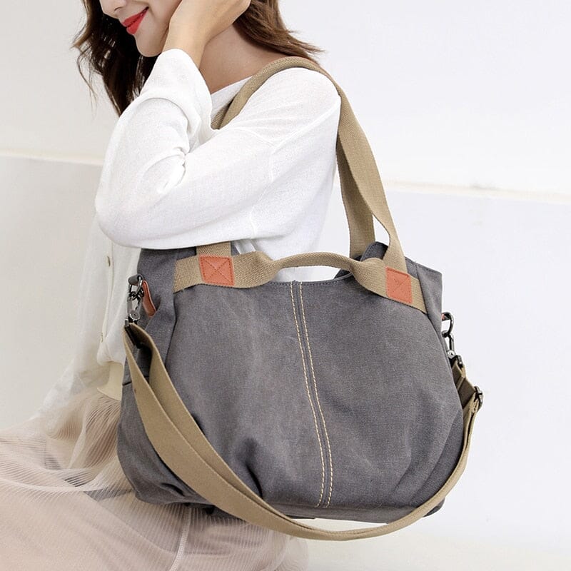 Sac à Main Voyage Femme Vintage en Toile Canvas - Explorer avec Style