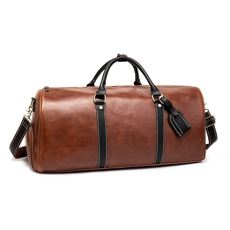 Sac de Voyage Vintage avec Compartiment à Chaussures intégré
