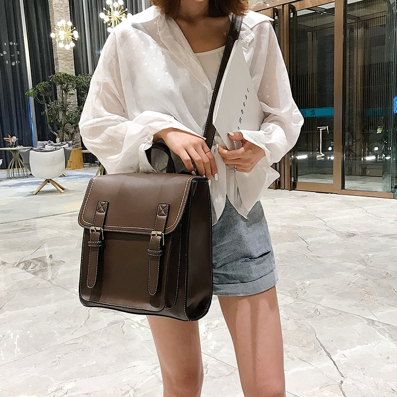 Sac de Voyage Vintage Femme - Cartable Rétro Wanderlust