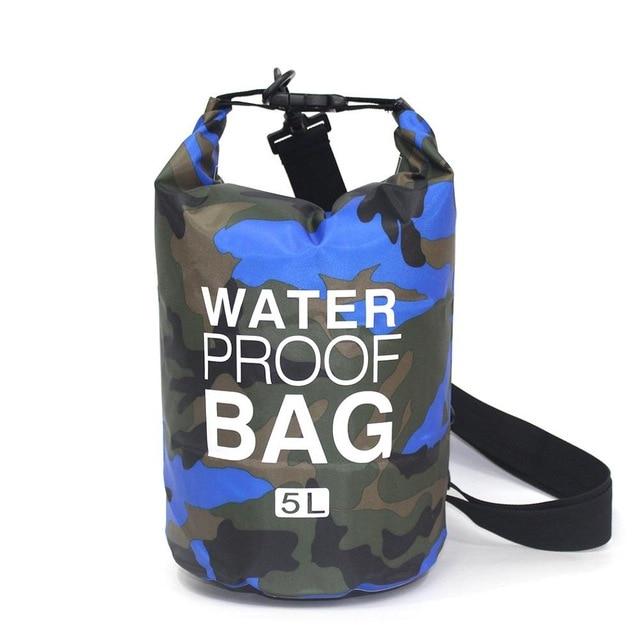 Sac de Voyage Étanche Camouflage Bleu Explorer