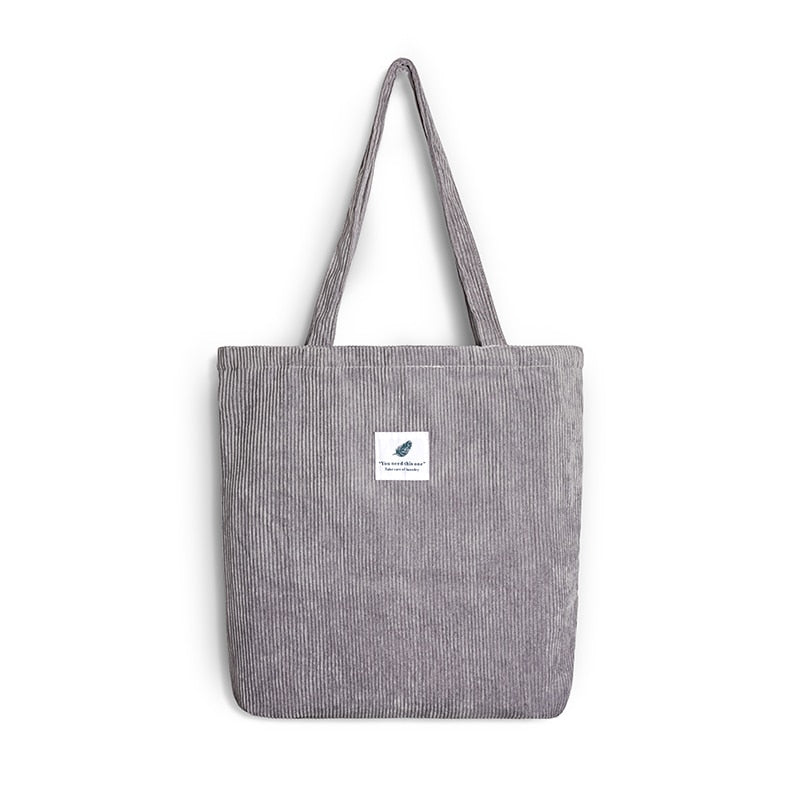 Sac de Voyage Femme en Velours Côtelé