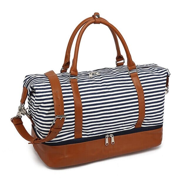 Sac de Voyage Femme Week-End - Rayures en Mer
