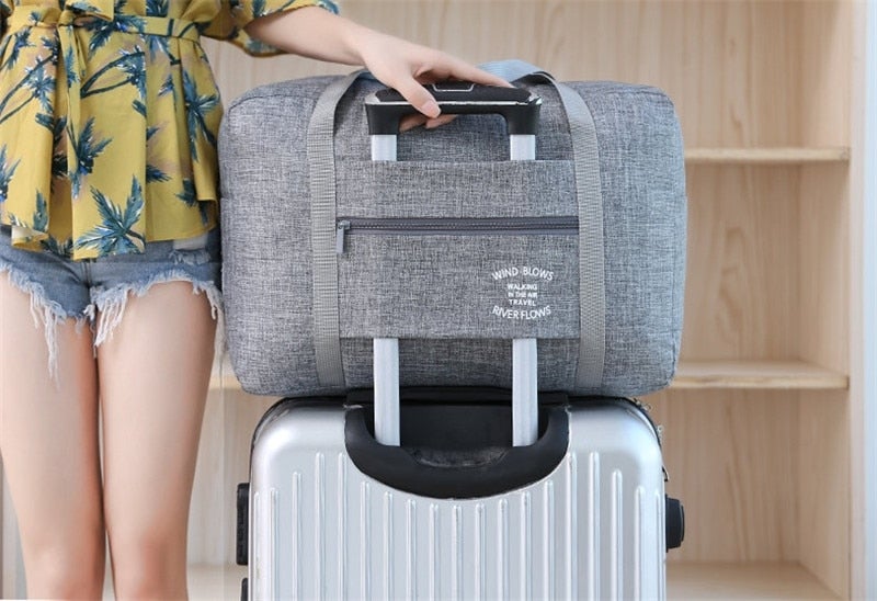 Sac de Voyage Pliable - Exploration au Vent et à l'Écume