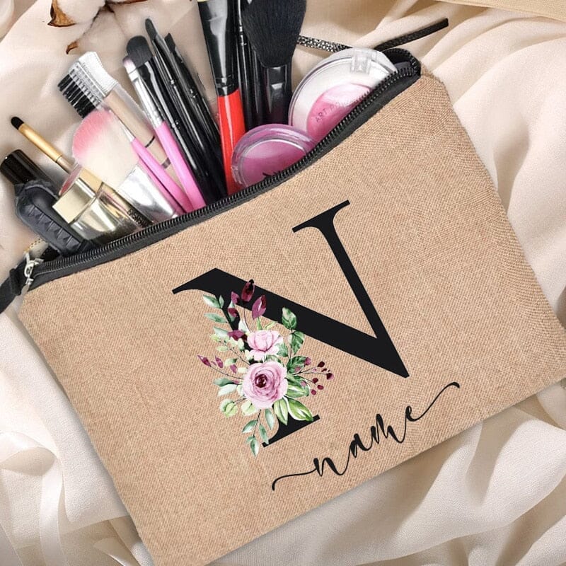 Trousse de Maquillage Personnalisée - Le Monde à mes Pieds